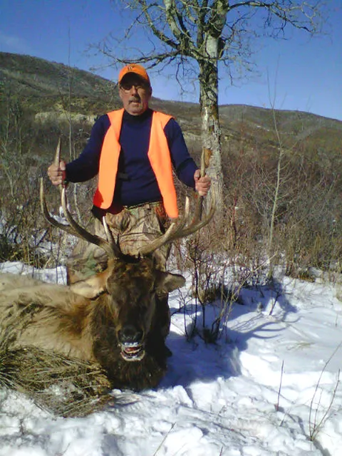Fred Campbell with a 3rd Season Bull